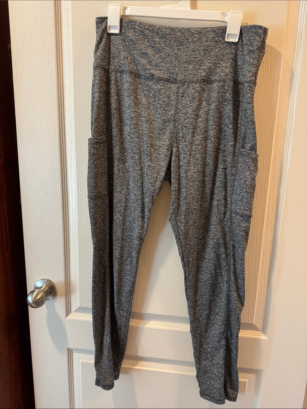 a new day Heather Gray Leggings with Side Pockets